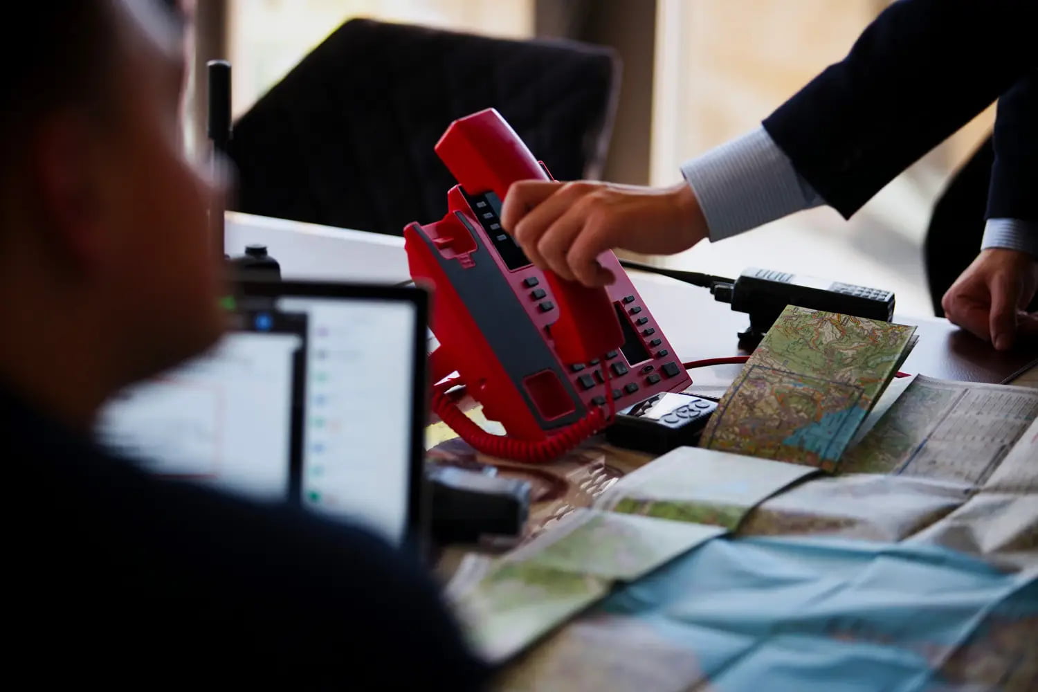 Telefon Standleitung für die Einsatzleitung