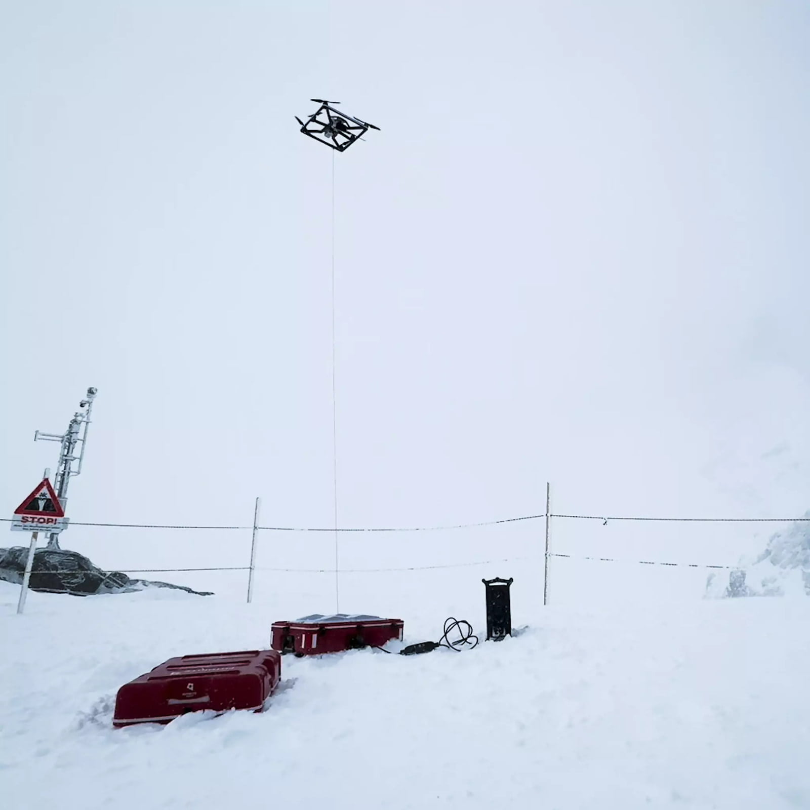 Qntrol testet Fotokite bei Höhe, Kälte, Schnee und Wind